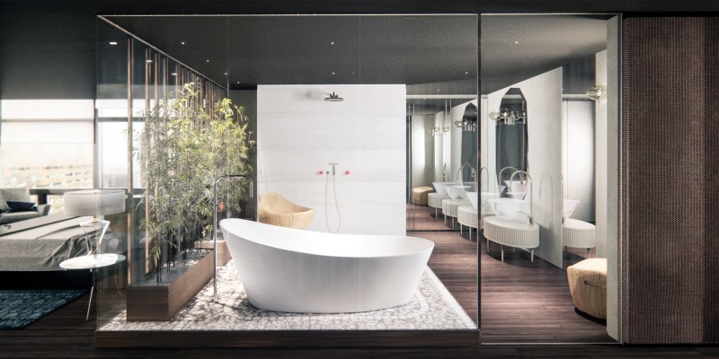 Интерьер апартаментов в Трамп-тауэр, Нью-Йорк Интерьер апартаментов в Трамп-тауэр, Нью-Йорк