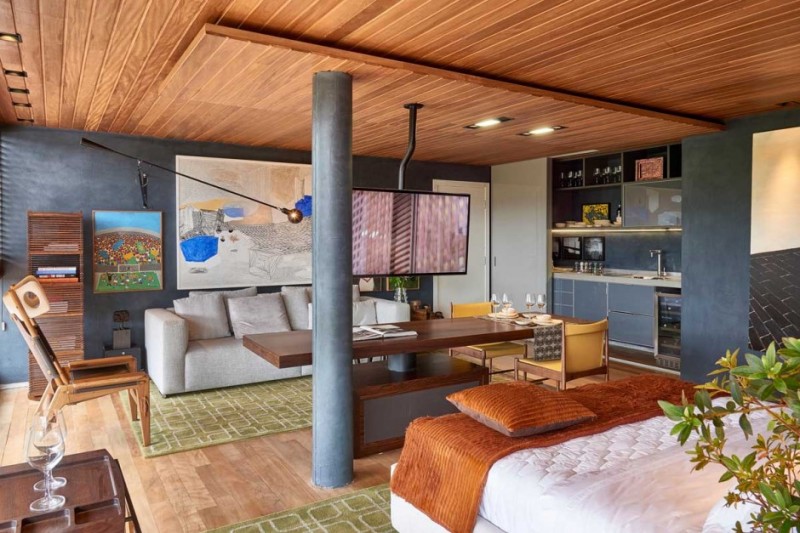 Интерьер студии в Бразилии Интерьер студии в Бразилии