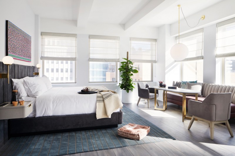 Отель с рабочими офисами Assemblage John Street 4* в Нью-Йорке