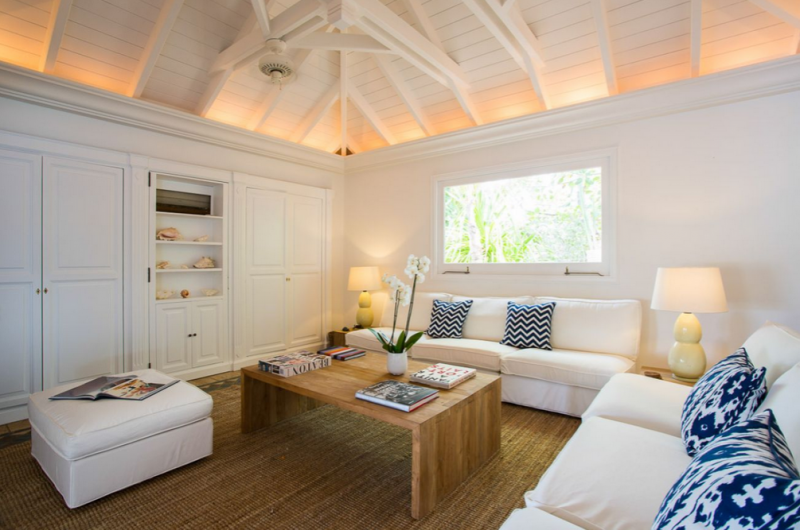 Классический карибский шик в интерьере виллы в Сен-Бартелеми, Франция