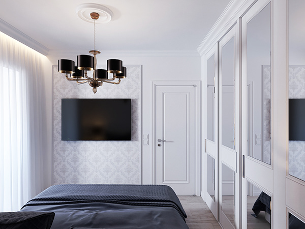 Интерьер квартиры в неоклассическом стиле