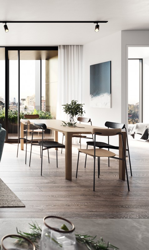 Интерьер квартиры в отреставрированном старинном здании в Мельбурне