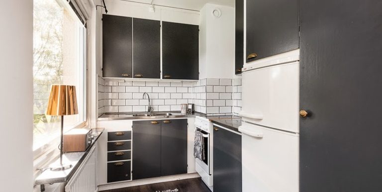 Интерьер небольшой квартиры во Вроцлаве, Польша