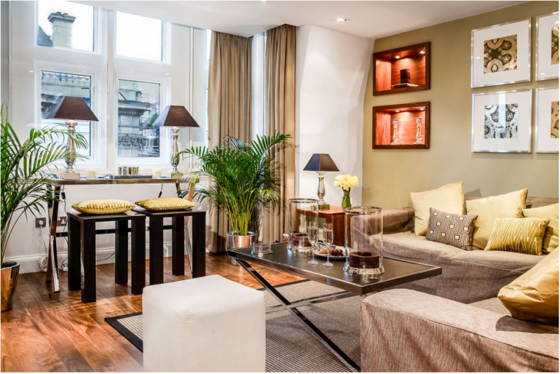 Изысканный интерьер пентхауса в Лондоне Изысканный интерьер пентхауса в Лондоне