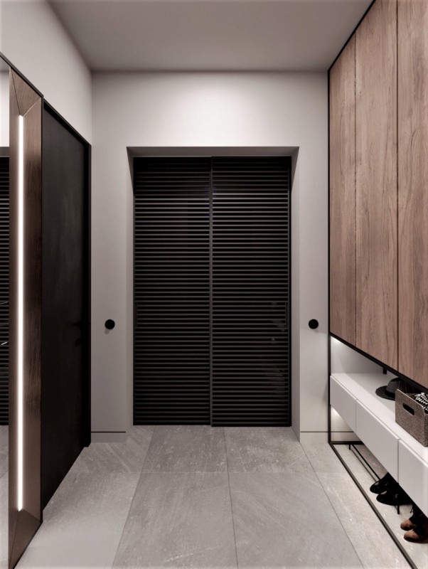 Контрастный дизайн интерьера