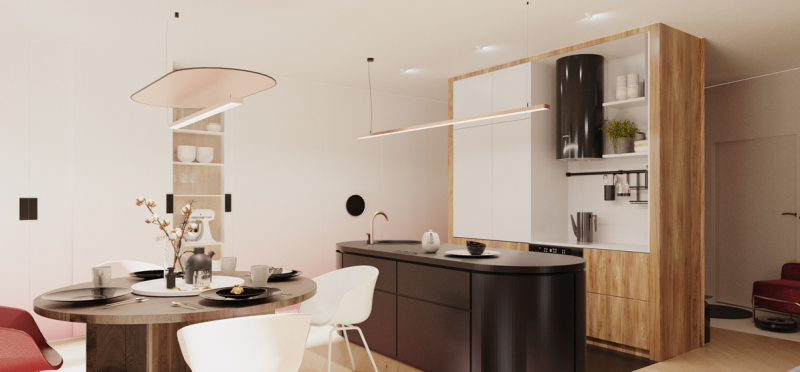 Оформление квартиры в светлых тонах с яркими акцентами Оформление квартиры в светлых тонах с яркими акцентами