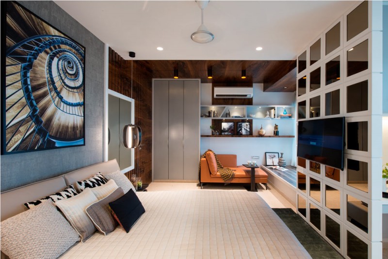 Апартаменты, состоящие из двух объединённых квартир в Мумбаи, Индия