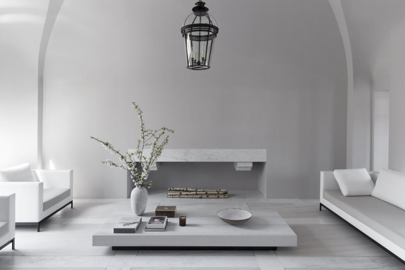 Белоснежный интерьер квартирры в Париже Белоснежный интерьер квартирры в Париже