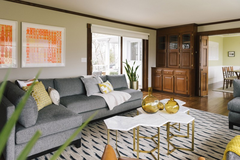 Гармоничный интерьер коттеджа в Бруклине Гармоничный интерьер коттеджа в Бруклине