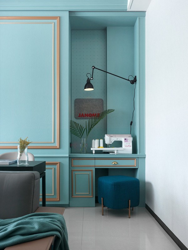 Квартира в серо-голубых тонах