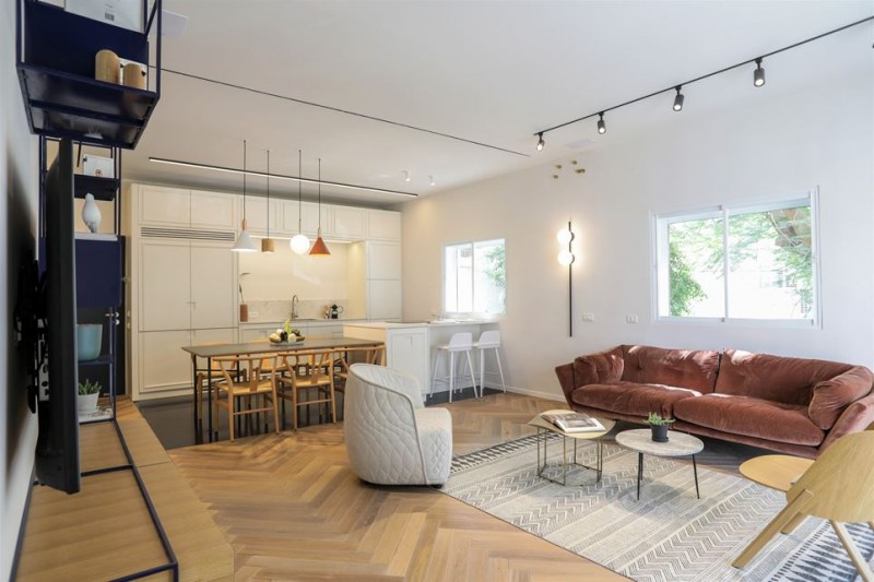 Скандинавский стиль в приморской квартире в Тель-Авиве