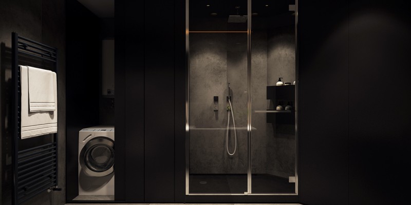 Черно-белый интерьер