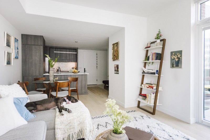 Интерьер просторной квартиры в Нью-Йорке