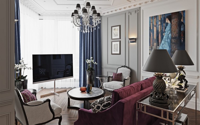 Квартира для большой семьи в классическом стиле Квартира для большой семьи в классическом стиле