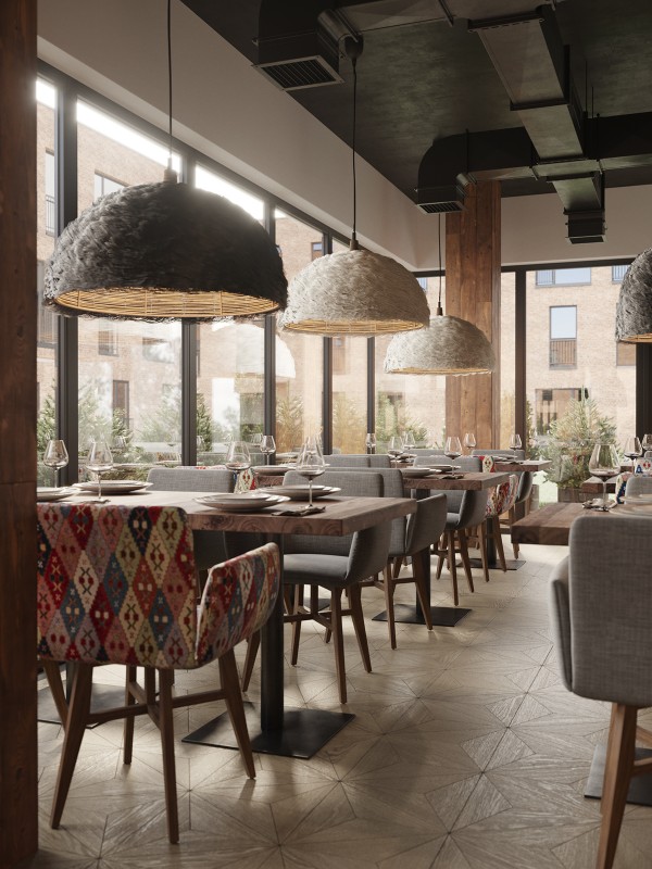 Проект ресторана грузинской кухни в Казахстане