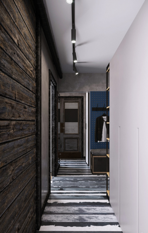 Интерьер квартиры в индустриальном стиле Интерьер квартиры в индустриальном стиле