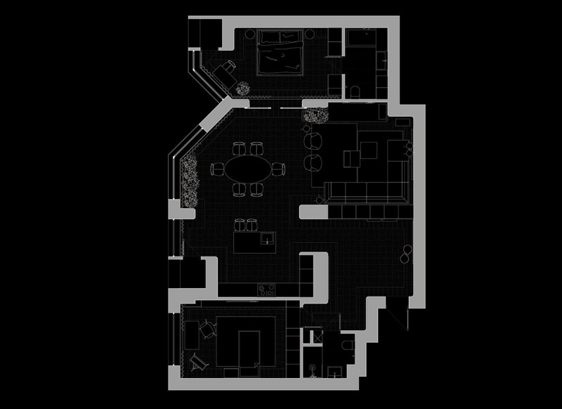 Приглушенные оттенки зеленого и богатые тона дерева в декоре современных апартаментов Приглушенные оттенки зеленого и богатые тона дерева в декоре современных апартаментов
