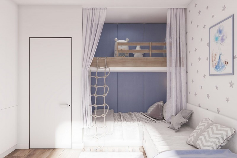 Функциональная светлая квартира для молодой семьи