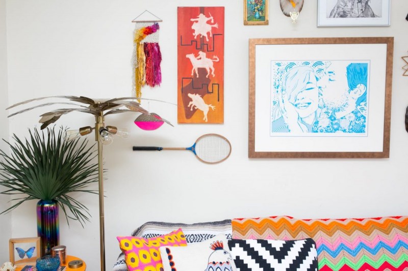 Красочный интерьер квартиры в Чикаго Красочный интерьер квартиры в Чикаго