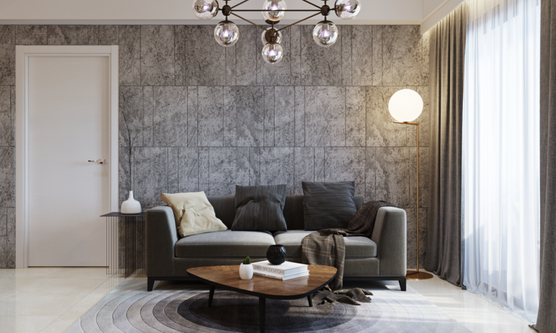 Проект квартиры, оформленной в серых тонах Проект квартиры, оформленной в серых тонах