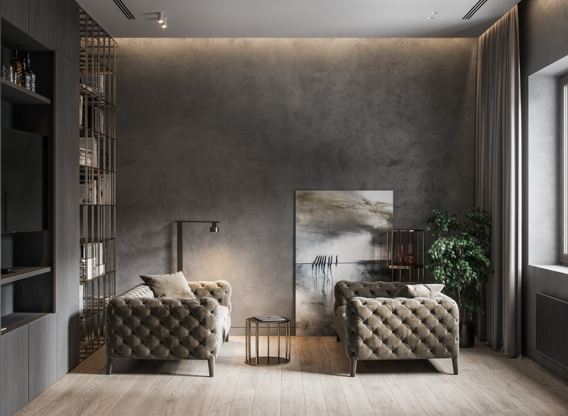 Загородный дом, оформленный в натуральных тонах