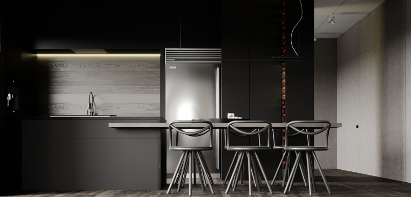 Дизайн-проект квартиры в стиле "брутализм"