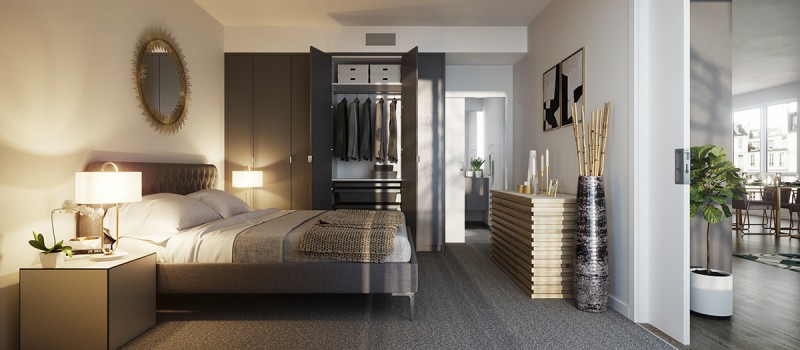 Интерьер просторных светлых апартаментов Интерьер просторных светлых апартаментов