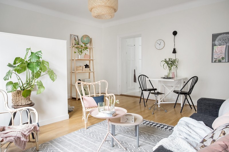 Интерьер студии в скандинавском стиле