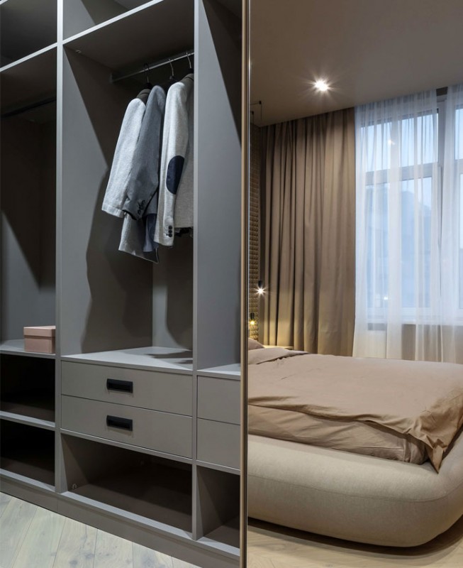 Минималистские цвета и формы в интерьере киевской квартиры