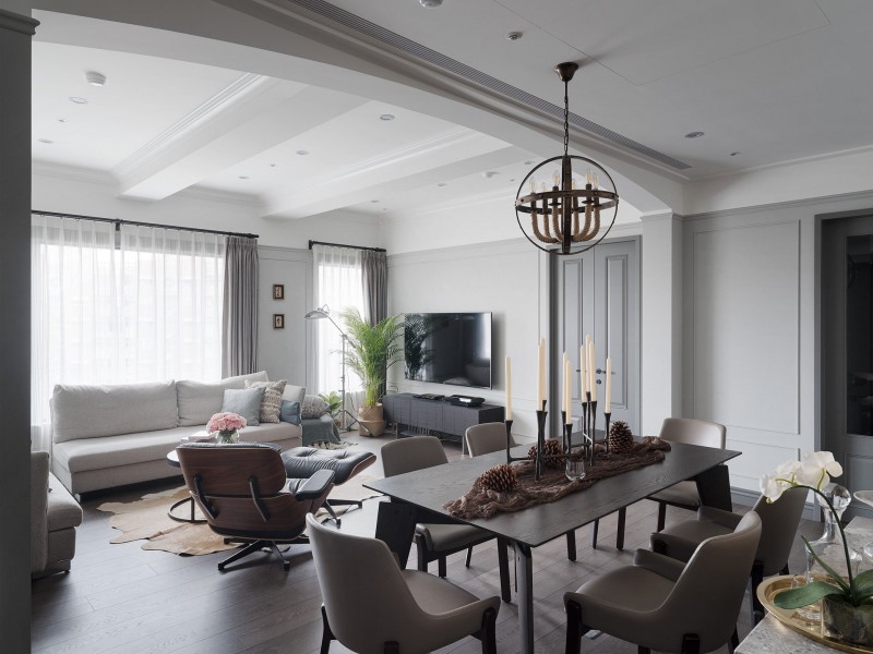 Приятные пастельные оттенки в интерьере квартиры в Тайбэе