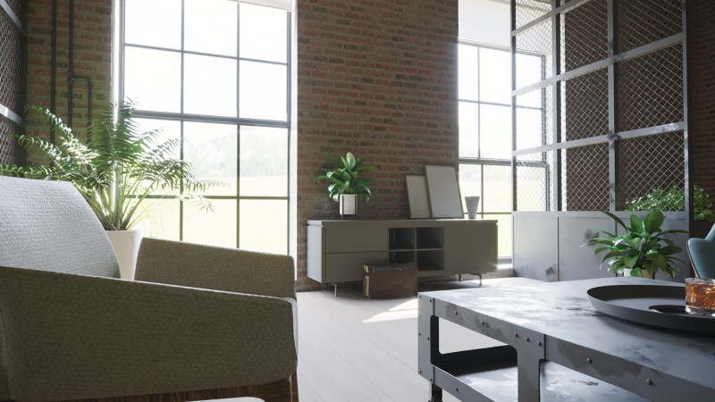 Проект эклектичного лофта