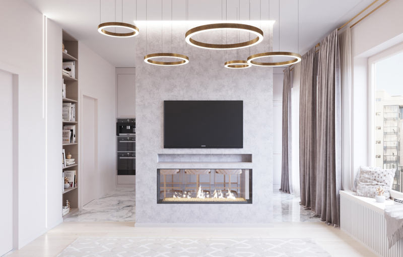 Роскошный интерьер небольшой квартиры