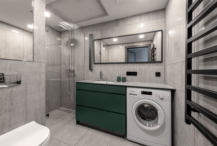 Зеленые акценты в декоре литовской квартиры