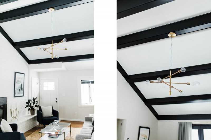 Контрастный интерьер ранчо в Миннеаполисе