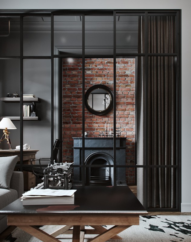 Элегантный интерьер трехкомнатной квартиры