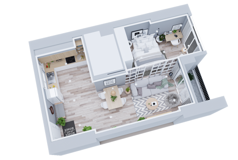 Интерьер компактной квартиры Интерьер компактной квартиры