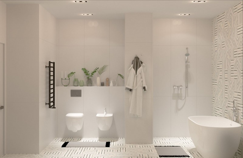 Интерьер просторной светлой квартиры