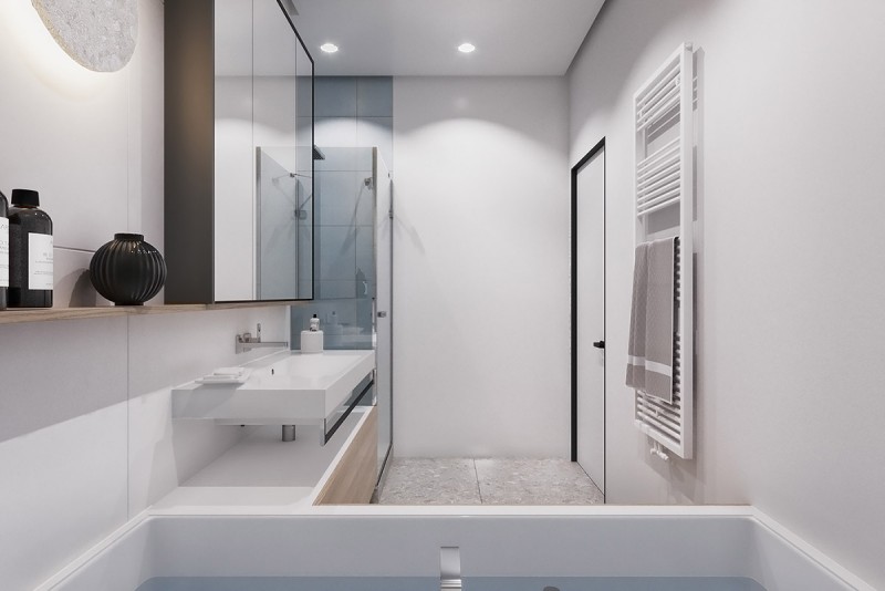 Интерьер квартиры в белом цвете