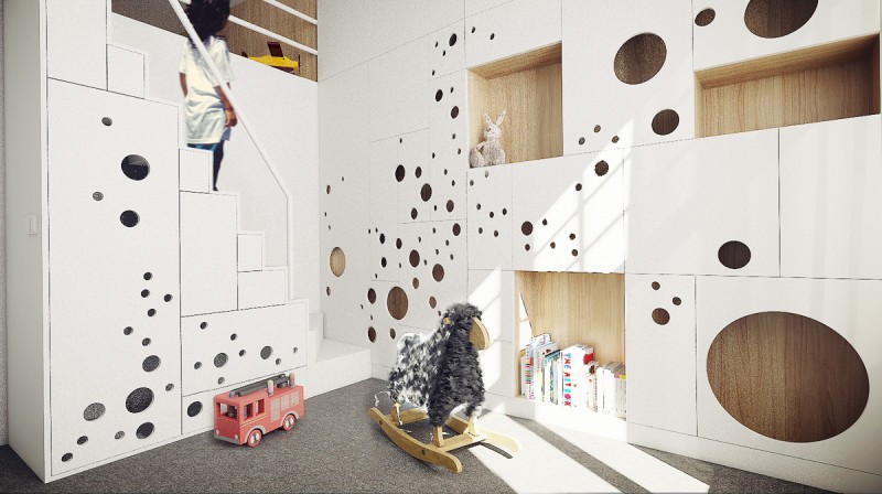 Современные и функциональные двухуровневые апартаменты в Кракове