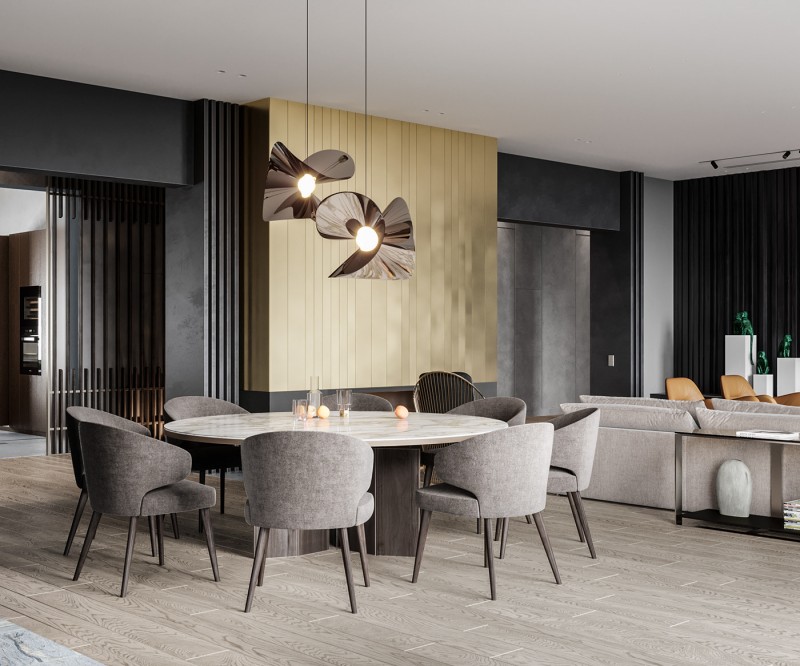 Загородный дом, оформленный в натуральных тонах