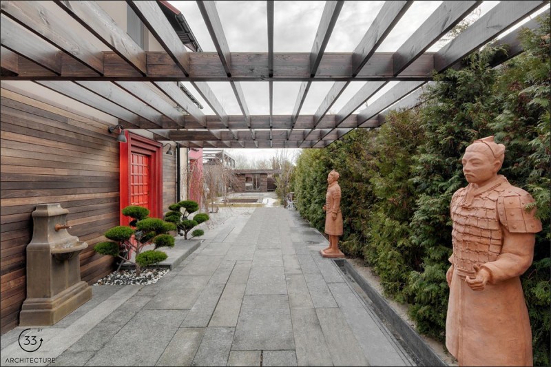 Интерьер, вдохновленный буддистскими мотивами Интерьер, вдохновленный буддистскими мотивами