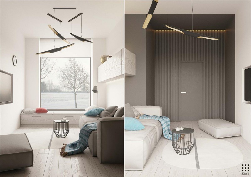 Проект дома, оформленного в спокойных тонах