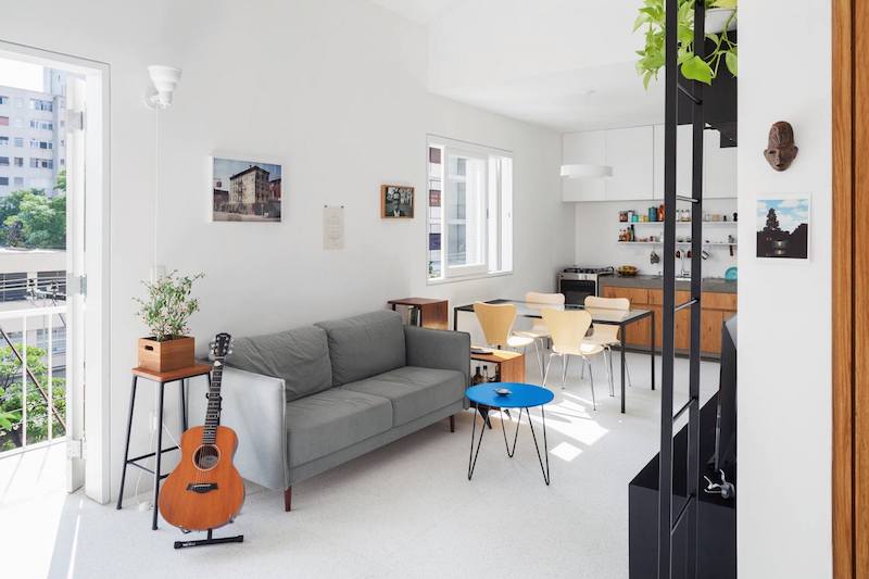 Интерьер небольшой квартиры в Сан-Паулу Интерьер небольшой квартиры в Сан-Паулу