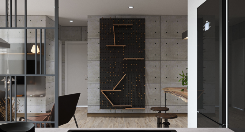 Интерьер в коричневых тонах