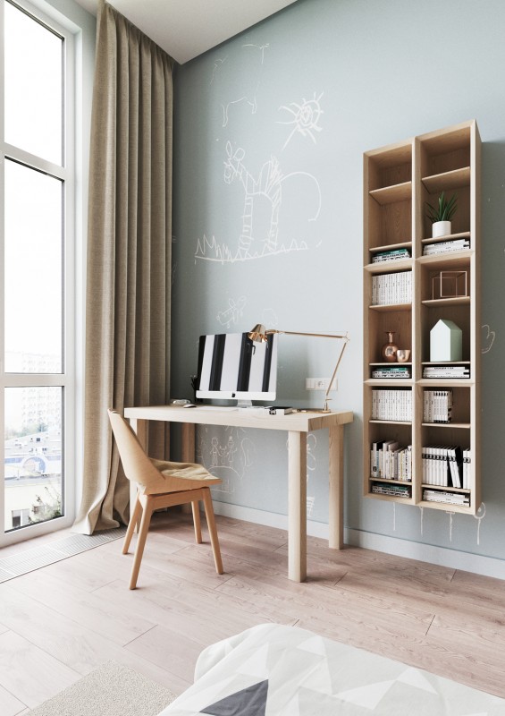 Квартира, оформленная в пастельных тонах