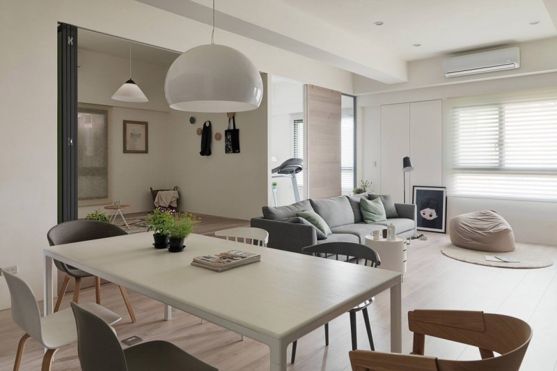 Гостиная, оформленная в нейтральной цветовой гамме Гостиная, оформленная в нейтральной цветовой гамме