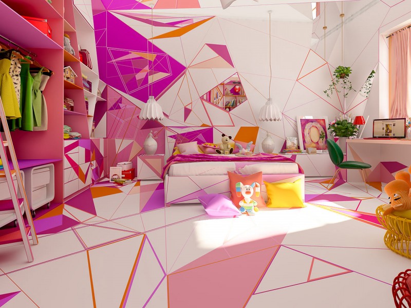 Интерьер дома в Софии, Болгария, вдохновленный работами импрессионистов XIX века Интерьер дома в Софии, Болгария, вдохновленный работами импрессионистов XIX века