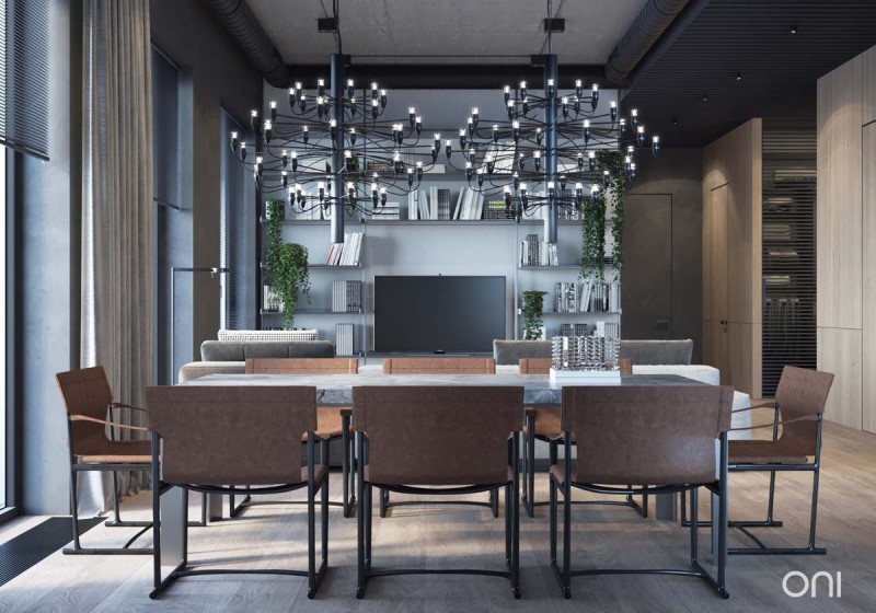 Интерьер квартиры в индустриальном стиле Интерьер квартиры в индустриальном стиле