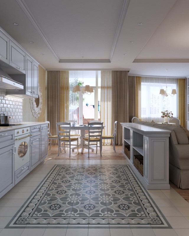 Интерьер светлой просторной квартиры