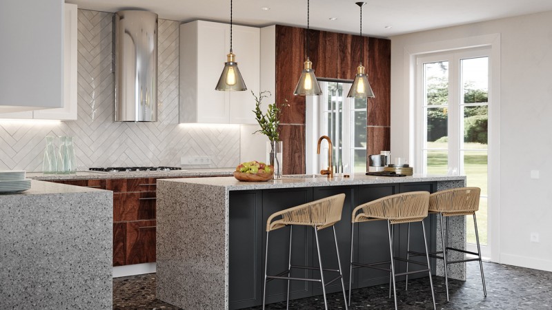 Проект контрастной кухни Проект контрастной кухни